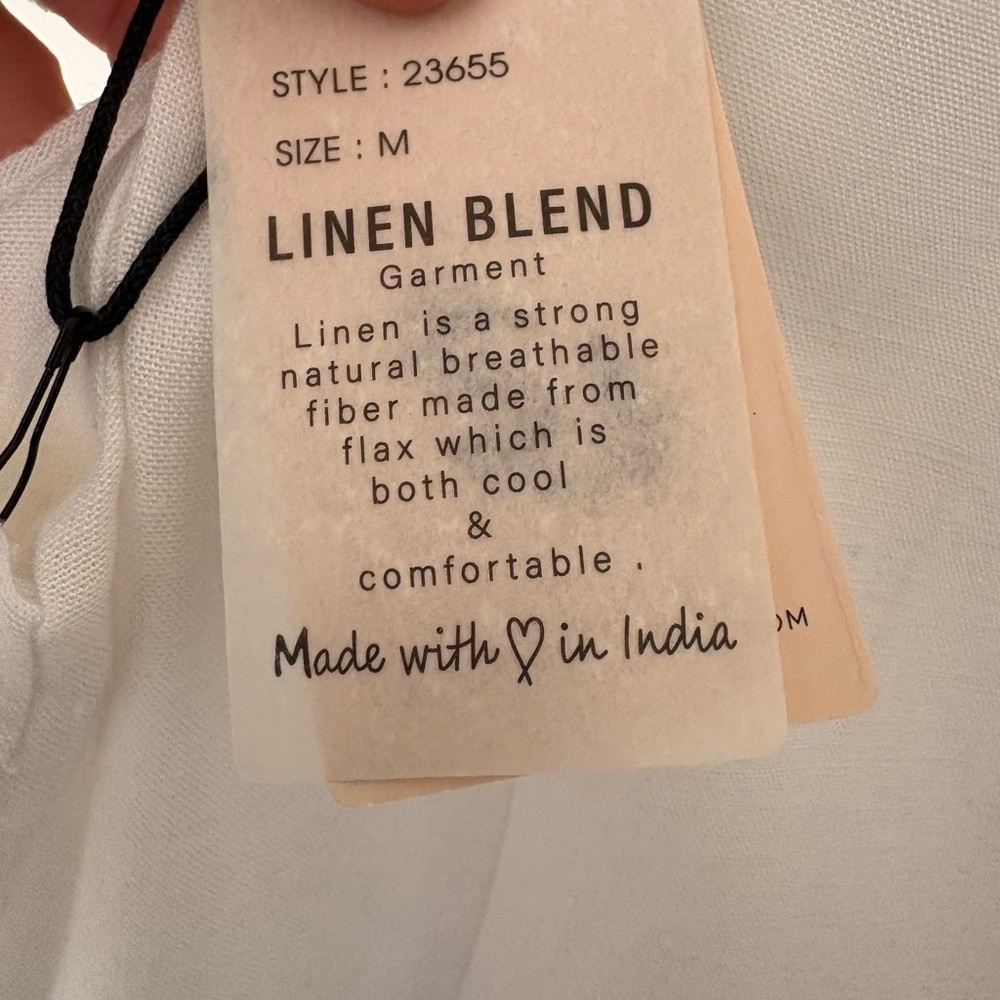 Sincerely Jules White Sleeveless Linen-Blend Midi Dress  – Size M – NWT - Picture 4 of 5